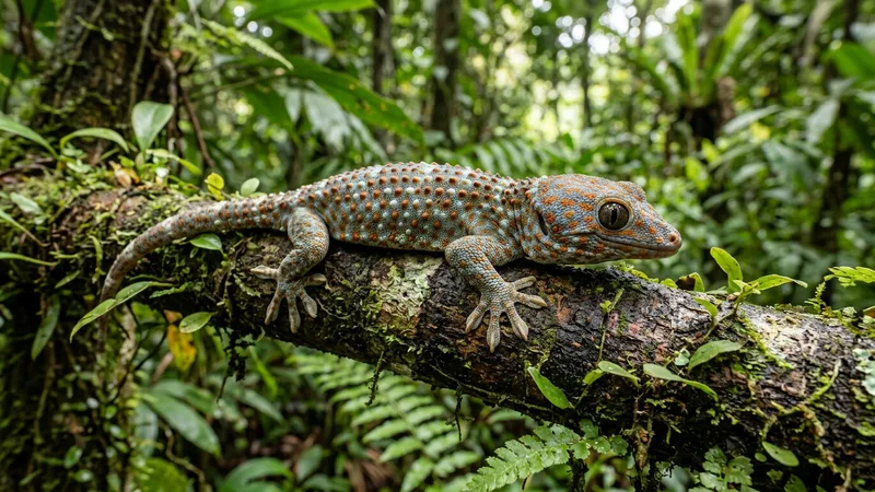 Ilustración naturalista de geckos alimentándose de grillos, cucarachas en mascota