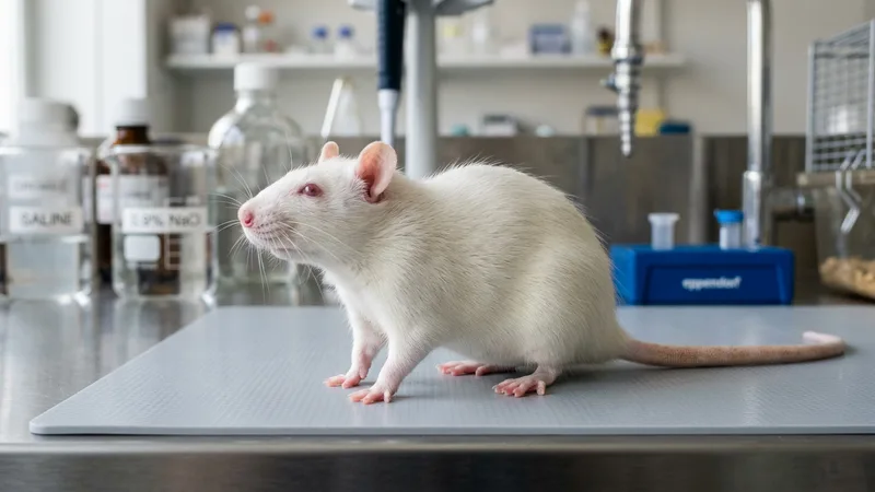 Ilustración naturalista de ratones de laboratorio alimentándose de pienso, maíz molido en laboratorios y cautiverio