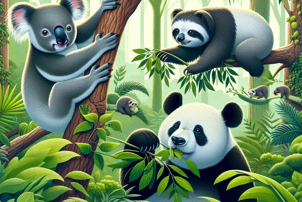 ¿Qué comen los animales folívoros?