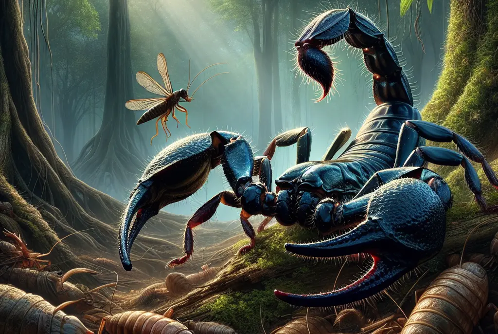 ¿Qué comen los escorpiones emperador?