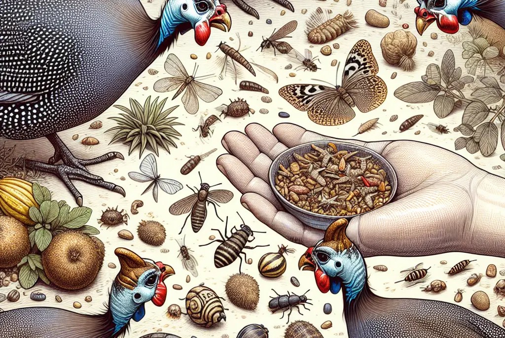 ¿Qué comen las gallinas de Guinea?