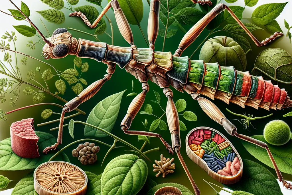 ¿Qué comen los insectos palo?