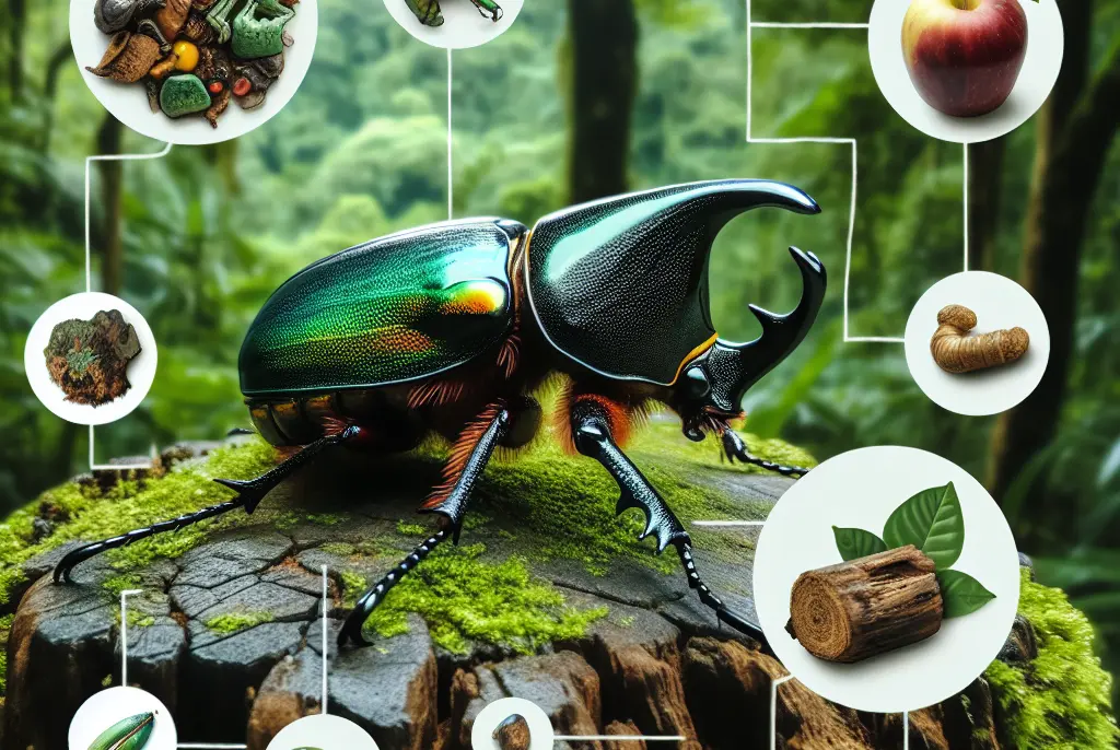 ¿Qué comen los escarabajos Hércules?