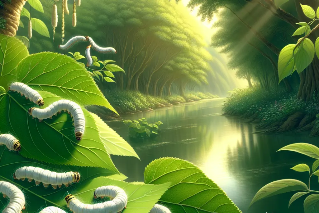 ¿Qué comen los gusanos de seda?