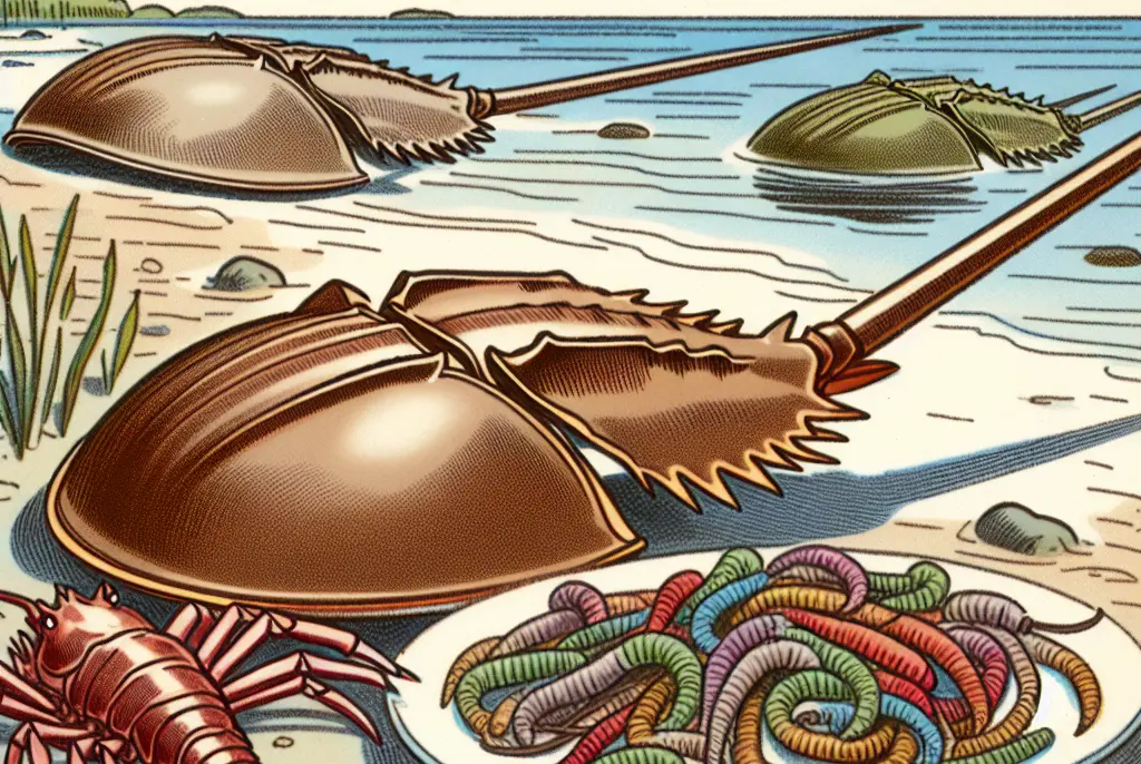 ¿Qué comen los cangrejos herradura?