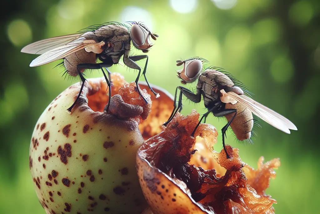 ¿Qué comen las moscas de la fruta?