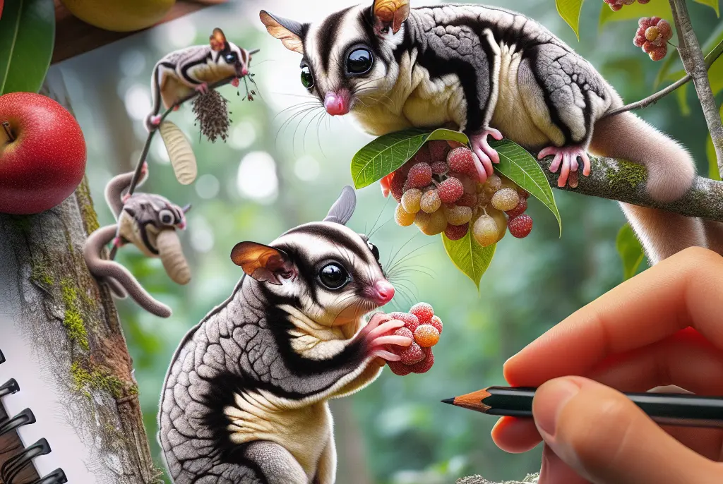 ¿Qué comen los petauros del azúcar?