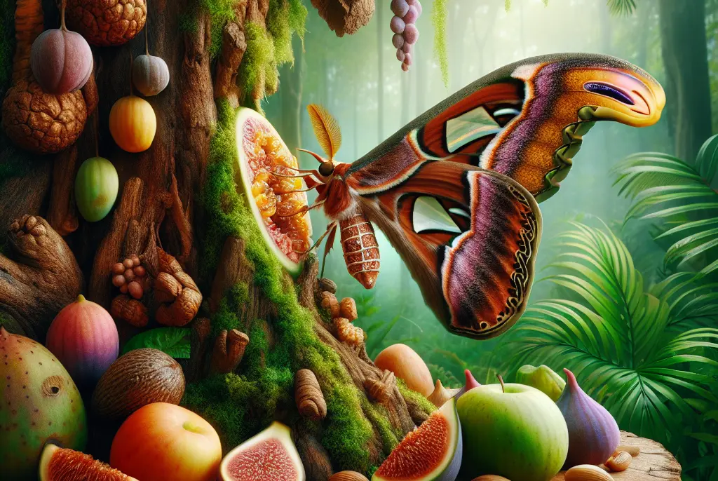 ¿Qué comen las polillas Atlas?