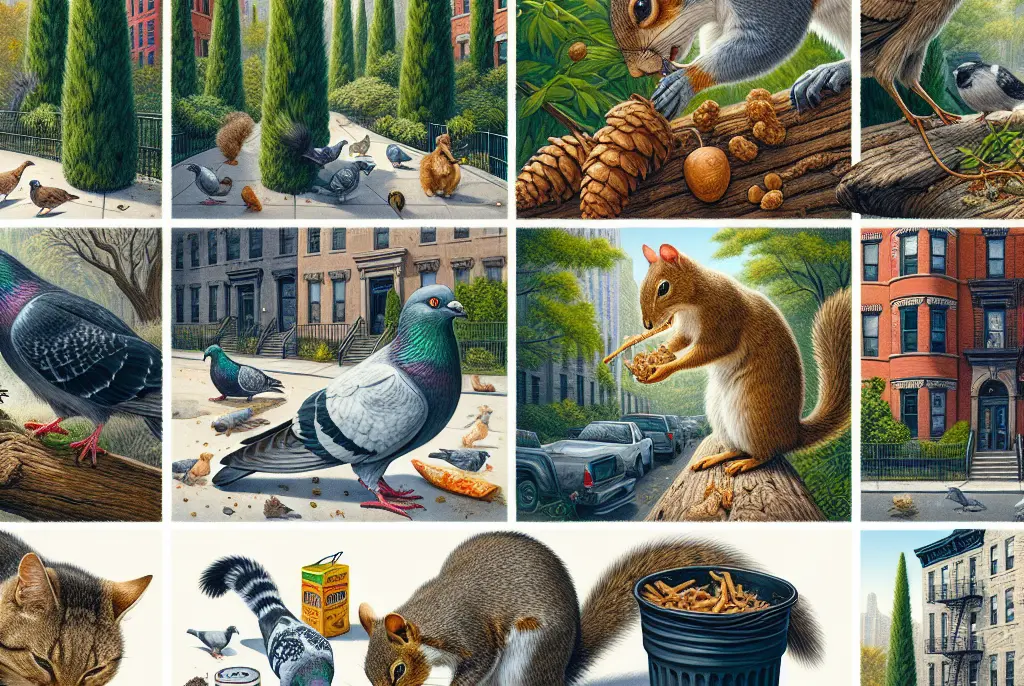 ¿Qué comen los animales urbanos?