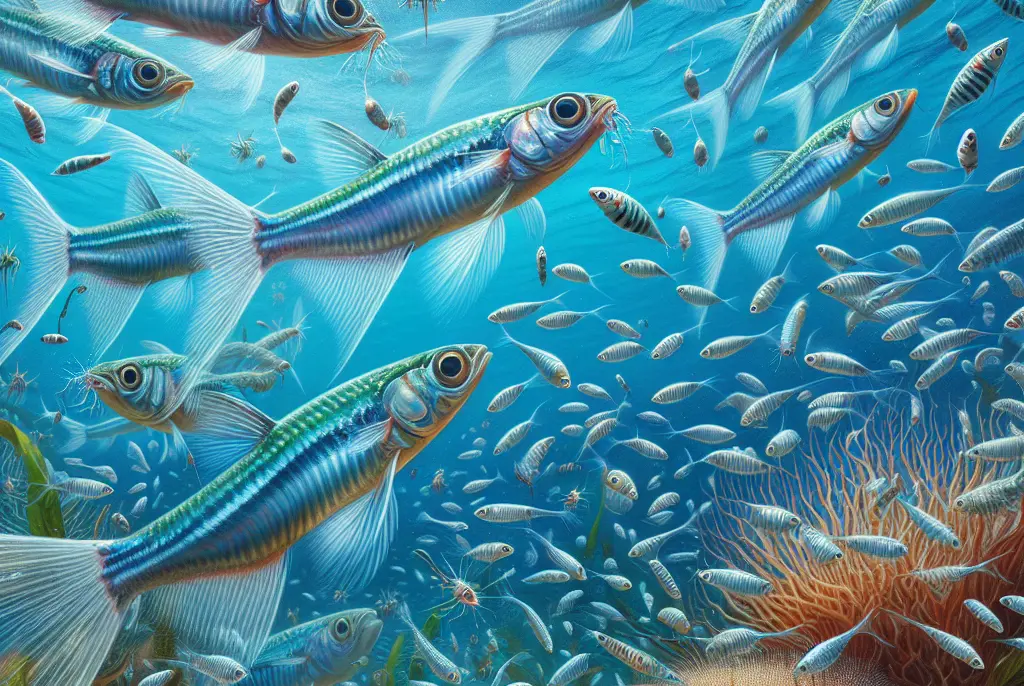 ¿Qué comen los peces voladores?