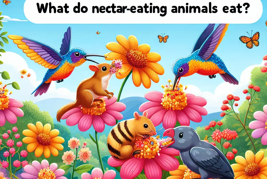 ¿Qué comen los animales nectarívoros?